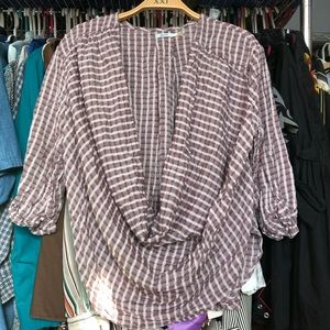 Cute plaid Kimchi Blue/ Urban Outfitters top